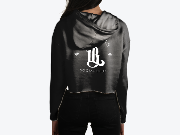 WOMEN'S MONOGRAM LOTVS CROP HOODIE