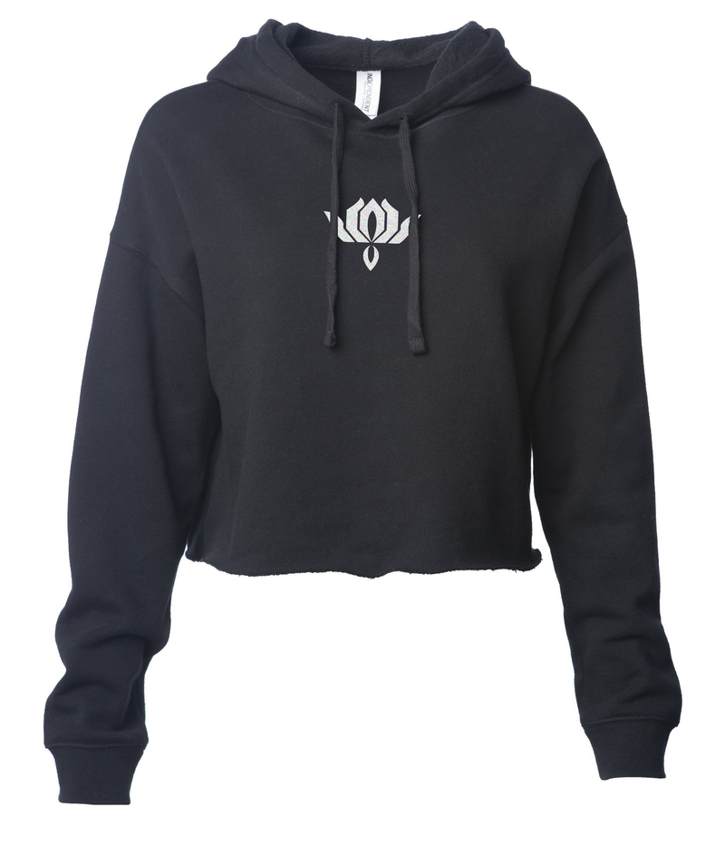 WOMEN'S MONOGRAM LOTVS CROP HOODIE